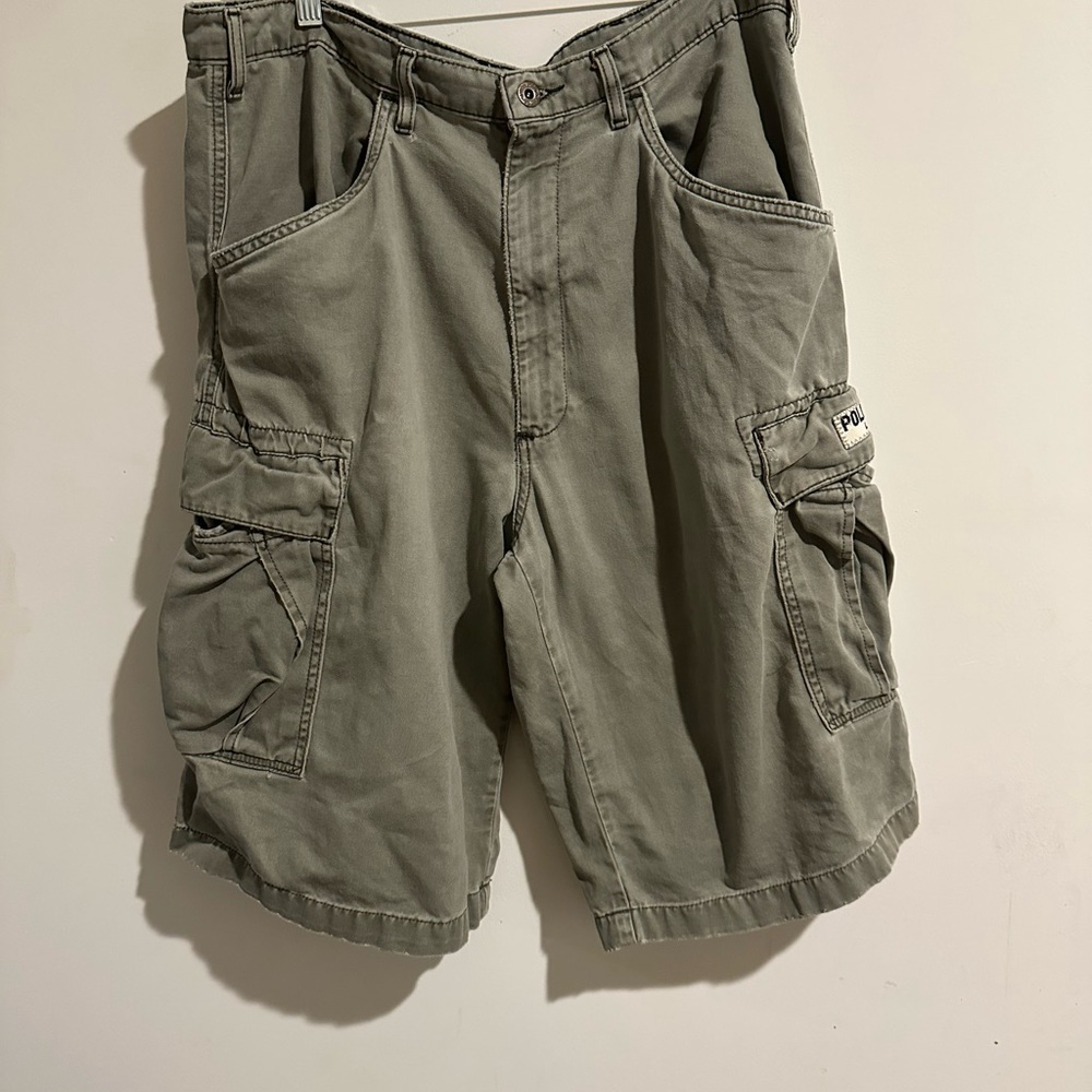 Men’s polo olive cargo shorts